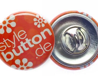 Button 25 mm mit Butterfly-Verschluss