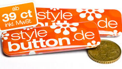 rechteckige Buttons 70 x 25 mm