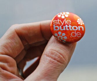 metallic button hand Buttons 25 mm mit Supermagnet