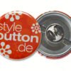 32 mm button butterfly verschluss m Buttons 32 mm mit Butterflyverschluss / Schmetterlingsverschluss
