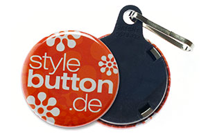 Buttons 32 mm mit Schlüsselanhänger – Bild 3