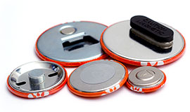 Magnetbuttons in verschiedenen Größen