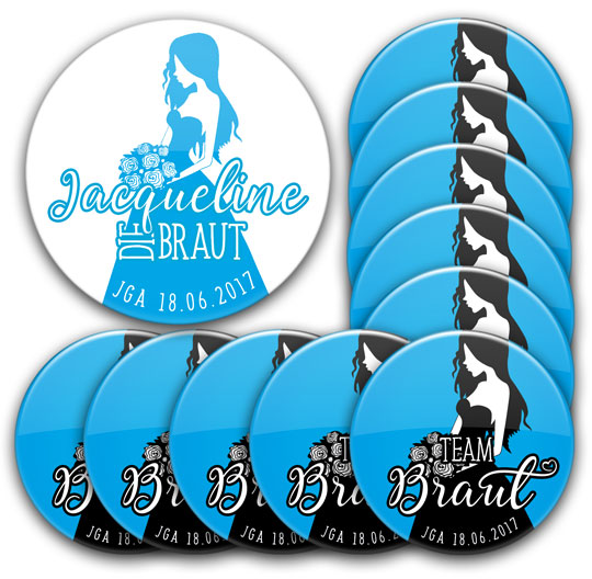 JGA-Button Modell #10 Cyan – Bild 2