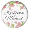 Hochzeit Button "Sommerklee": frisches, sommerliches Motiv mit Personalisierung