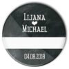 Hochzeit Anstecker 36 Kreide Tafel zum Beschriften mit Name und Datum