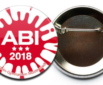 Alternative view of Abi-Button #2 roter Tintenklecks