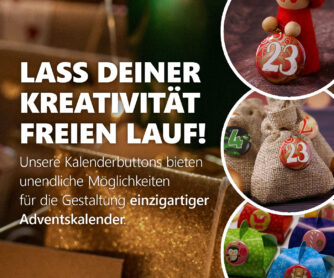 XMAS1 kreative Adventskalender basteln 24 Advents-Kalenderbuttons XMAS 1