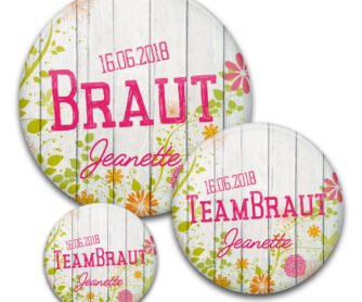 verschieden große runde Buttons zum Junggesellenabschied für Frauen Motiv 29
