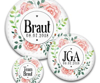 Motiv #30 JGA für Frauen in verschiedenen Größen mit Blumenkranz in Aquarell