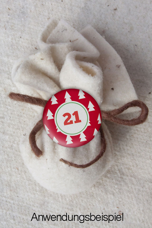 XMAS2 Kalender Button an Säckchen