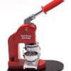 rote Buttonmaschine von stylebutton für 56 mm Ansteckbuttons