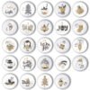 Kalender Zahlen Buttons XMAS-4 zum basteln