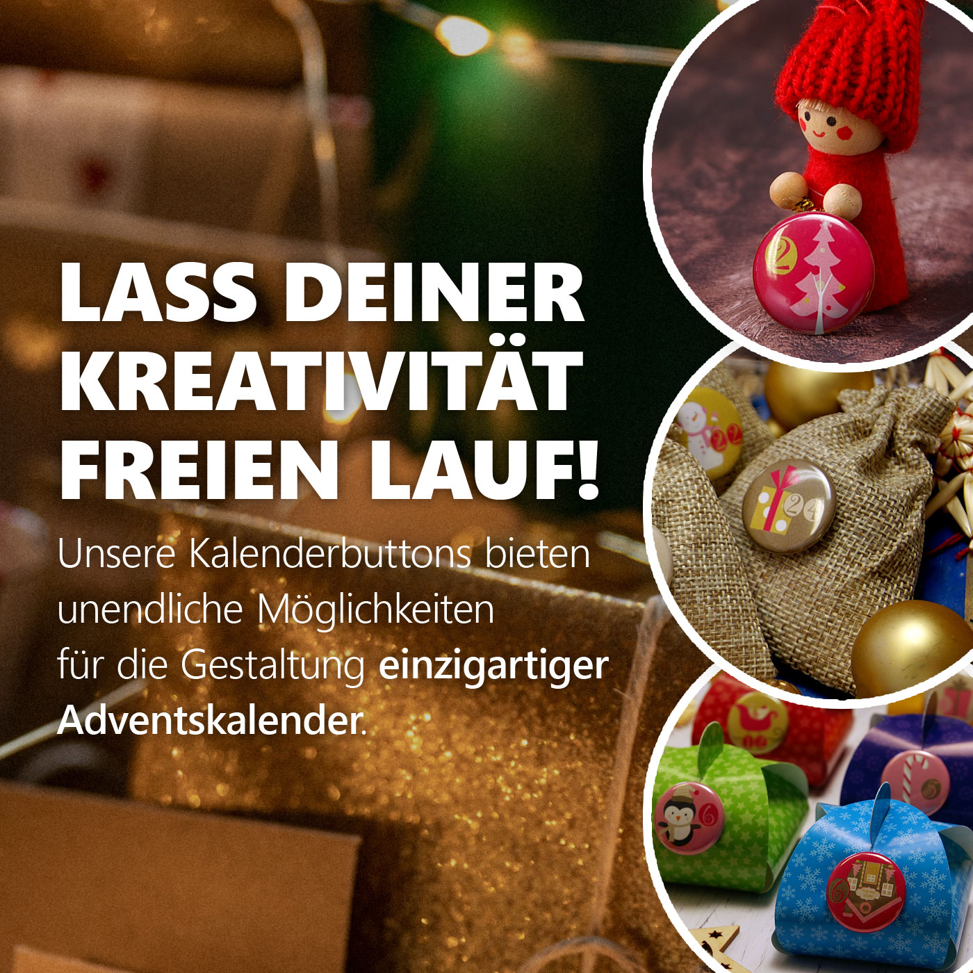 24 Adventskalender Zahlenbuttons XMAS 3 – Bild 5