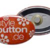 ovaler Button mit Supermagnet