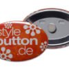 ovaler Button mit Supermagnet abnehmbar