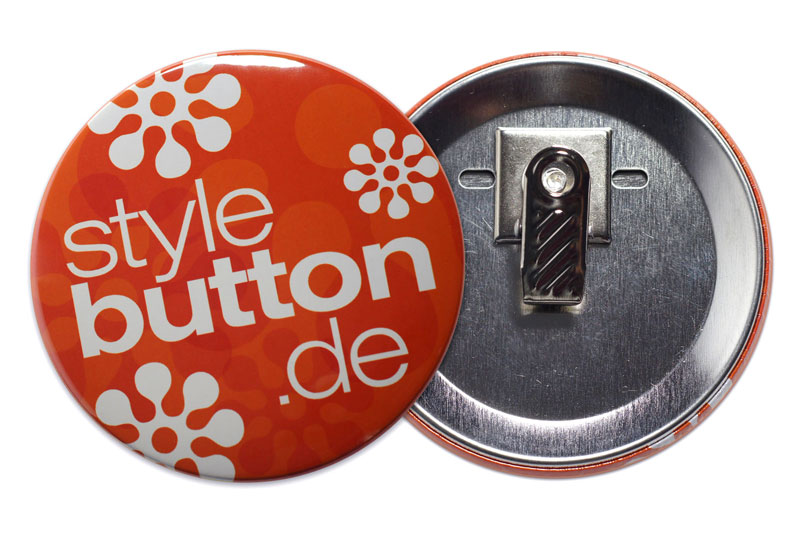 76 mm Button mit Krokoclip