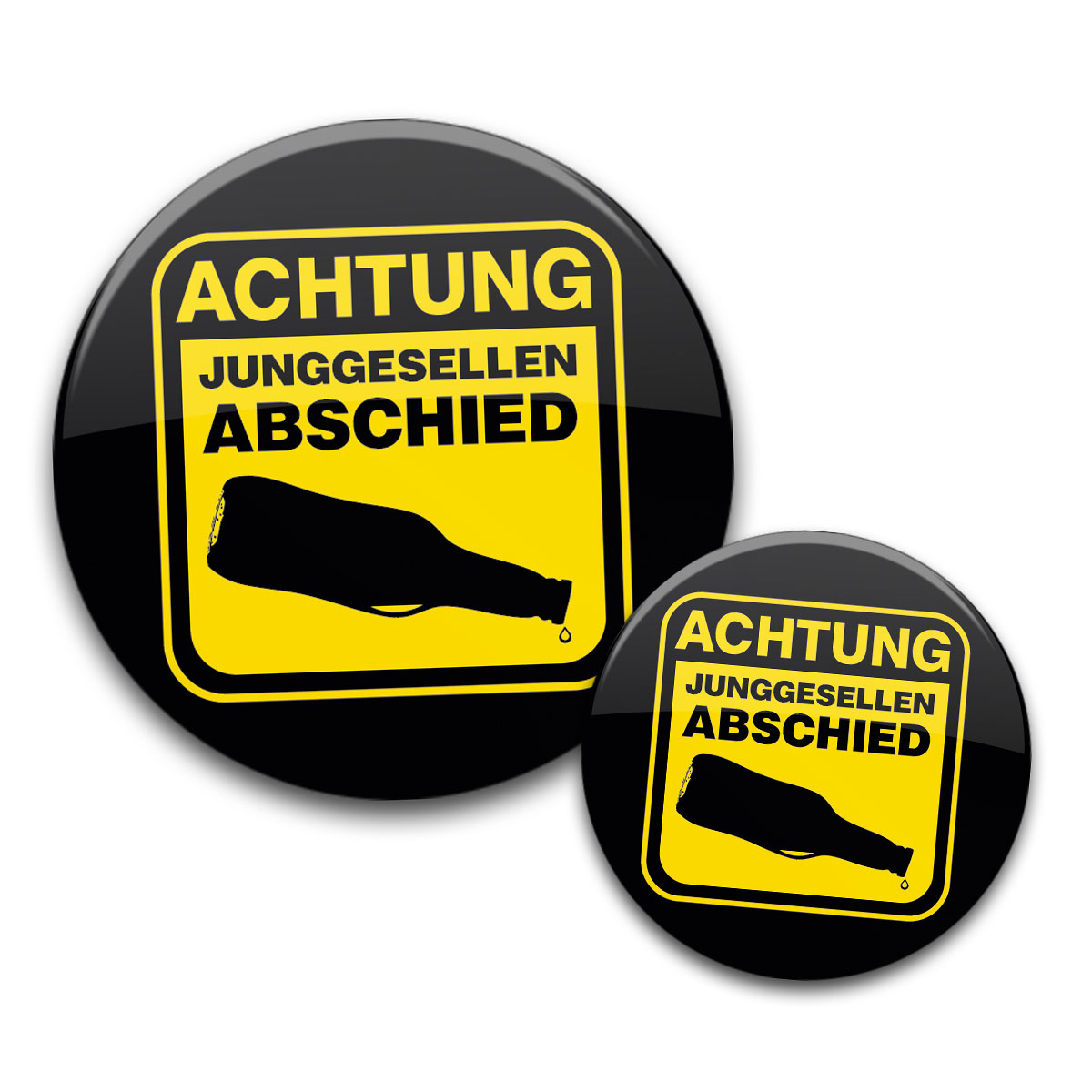 Achtung JGA leere Bier FLasche