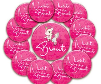 Set 13 Stück Einhorn-Buttons in verschiedenen Größen