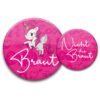 Einhorn Buttons JGA pink für Frauen kaufen