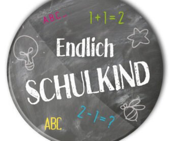 Schulkind Button #3 endlich Schulkind Schultafel
