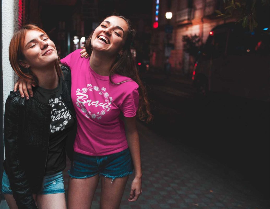 2 Frauen mit JGA-Shirt T73