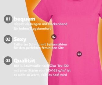 Qualitaet JGA Shirts finde Deine Größe: Muster-Shirt