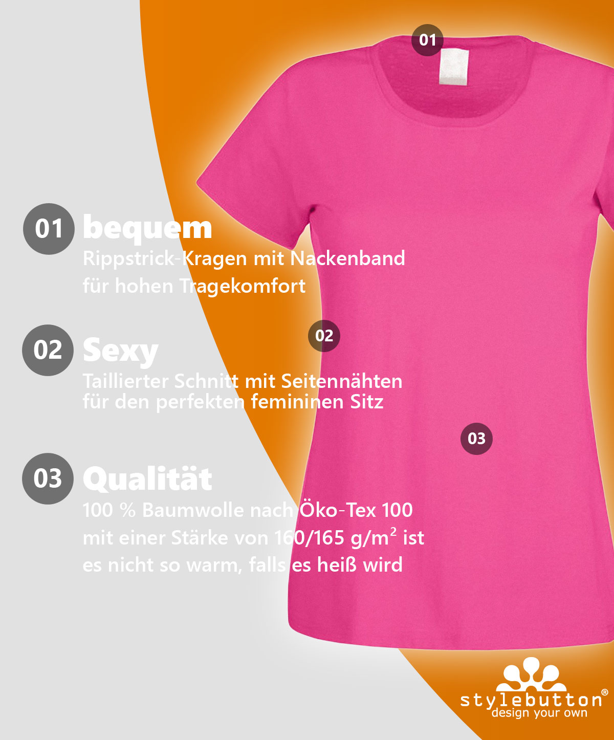 finde Deine Größe: Muster-Shirt – Bild 3