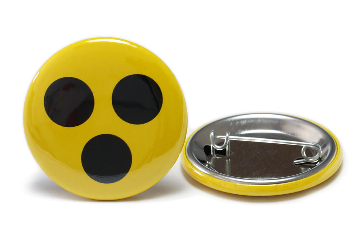 Blindenanstecker 37 mm mit Sicherheitsnadel