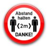 Abstand halten! Button 1 SARS COV 2