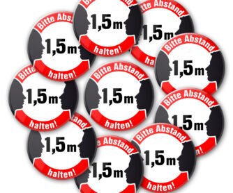 abstand halten 4 10 buttons NEU! Bitte 1,5 m Abstand halten!-Button