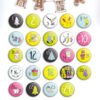 Zahlen Buttons für DIY Adventskalender zum Basteln