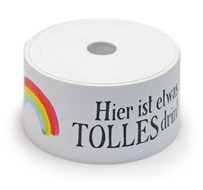 eine Rolle Papierklebeband: umweltfreundlich, preiswert, individuell bedruckt