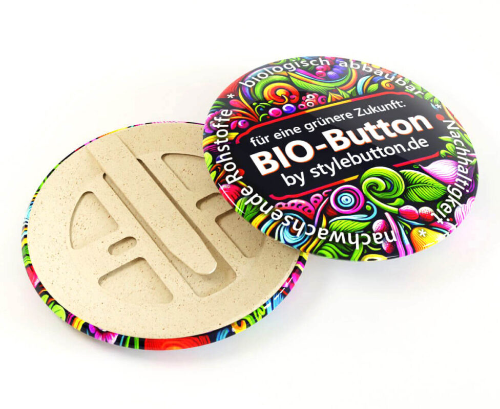 Clipbutton aus natürlichen Rohstoffen
