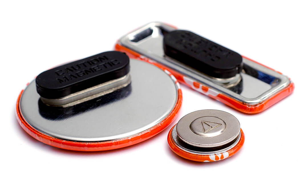 Kleidungsmagnete zur Befestigung von Buttons an Kleidung